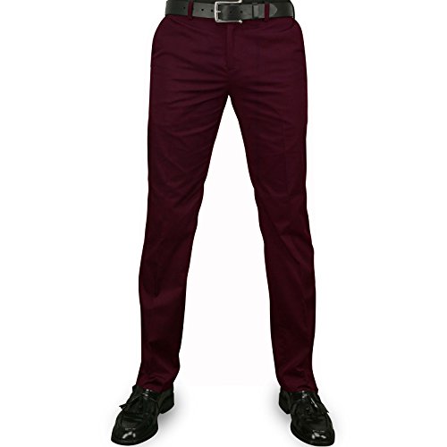 Merc Of London Herren Chino Hose, Rot, W34/L34 von merc