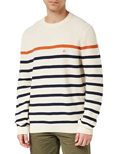 Merc of London Herren Bethersden Sweater, vanille, Large von merc