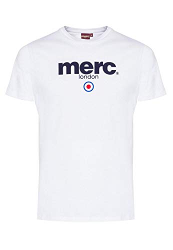 Merc of London Herren Brighton, T-Shirt, Weiß (White), Large (Herstellergröße: L) von merc