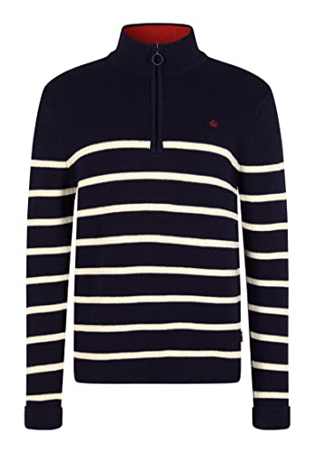 Merc of London Herren Bushell Sweater Pullover, Marineblau, X-Large von merc