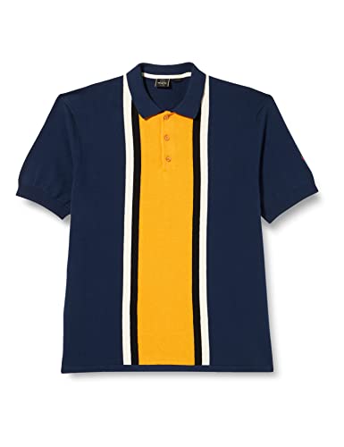 Merc of London Herren Derrick Poloshirt Sweater, Dunkelblau, Medium von merc