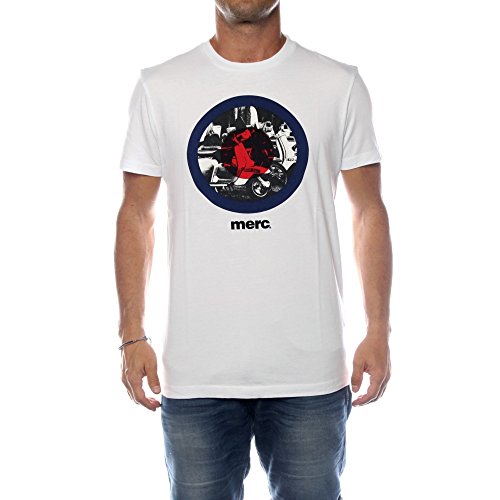 Merc of London Herren Granville, T-Shirt, Blanc (White), XXL von merc