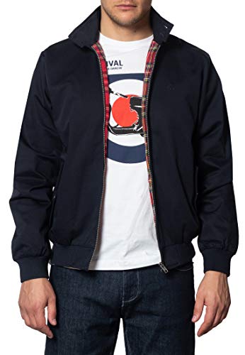 Merc of London Herren Harrington,Jacket Jacke, Blau (Navy), XX-Large (Herstellergröße: XXL) von merc