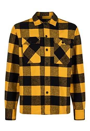 Merc of London Herren Linden Shirt, Mustard, L von merc