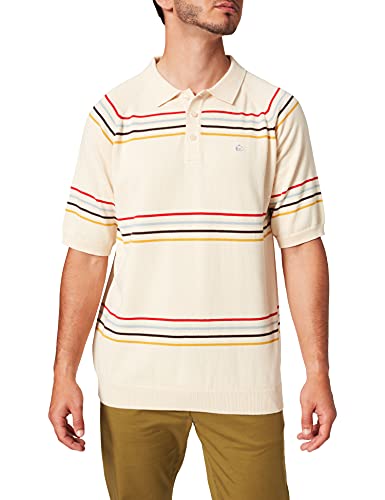 Merc of London Herren Madison Poloshirt Sweater, elfenbeinfarben, Medium von merc