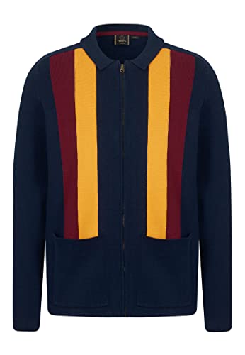 Merc of London Herren Ripon Cardigan Sweater, Marineblau, XX-Large von merc