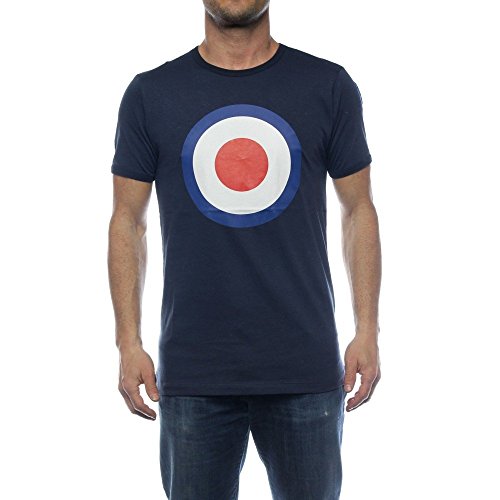 Merc of London Herren Ticket, T-Shirt, Blau (Navy), Large (Herstellergröße: L) von merc