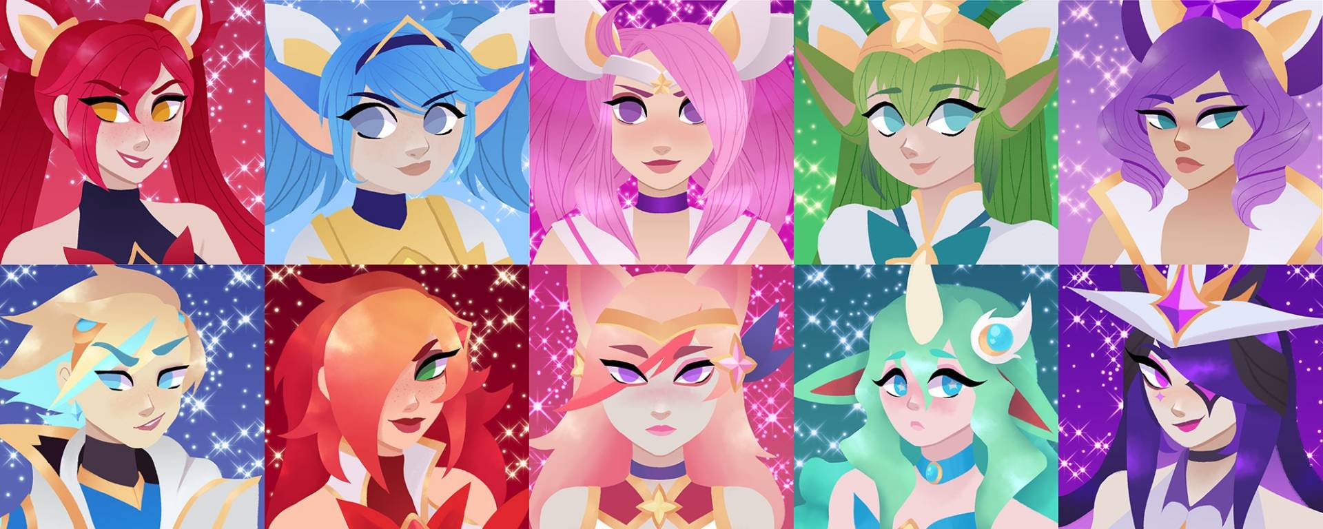 League Of Legends Star Guardian Buttons League Of Legends Star Guardian Buttons von mercenarykat