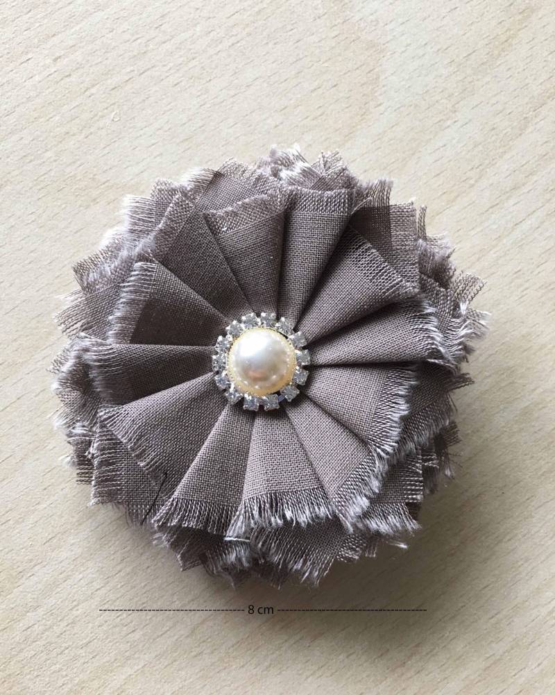 Faltbrosche Aus Schokoladenstoff Faltbrosche Aus Schokoladenstoff von merceriebroderie