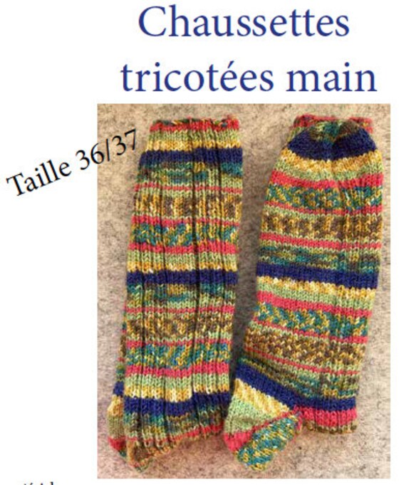 Handgestrickte Socken Größe 36/37 Handgestrickte Socken Größe 36/37 von merceriebroderie