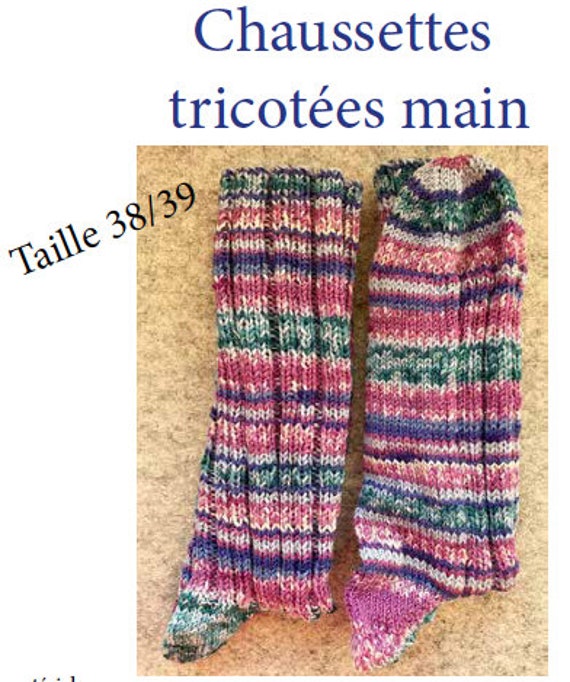 Handgestrickte Socken Größe 38/39 Handgestrickte Socken Größe 38/39 von merceriebroderie
