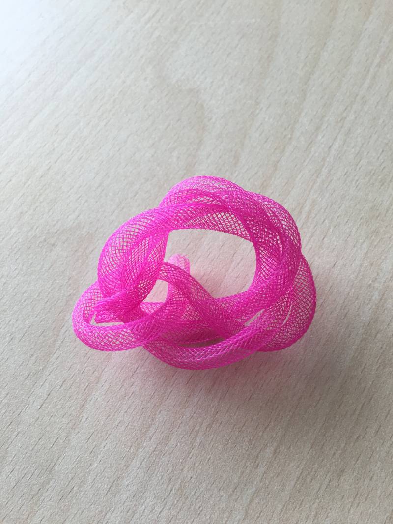 Röhrenförmiges Netzband 6 Mm Fuchsiafarben von merceriebroderie