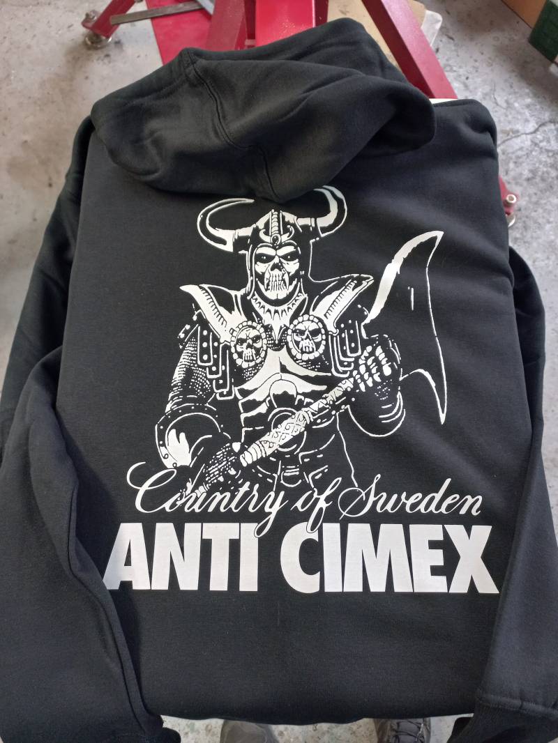 Anti Cimex - Land Schweden, Merch, Punk, Kapuzenpullover Mit Reißverschluss von merchforpunks