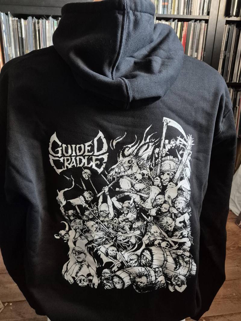 Geführte Wiege, Merch, Kruste, Punk, Hoodie, Schwarz Und Weiß Geführte Wiege, Merch, Kruste, Punk, Hoodie, Schwarz Und Weiß von merchforpunks