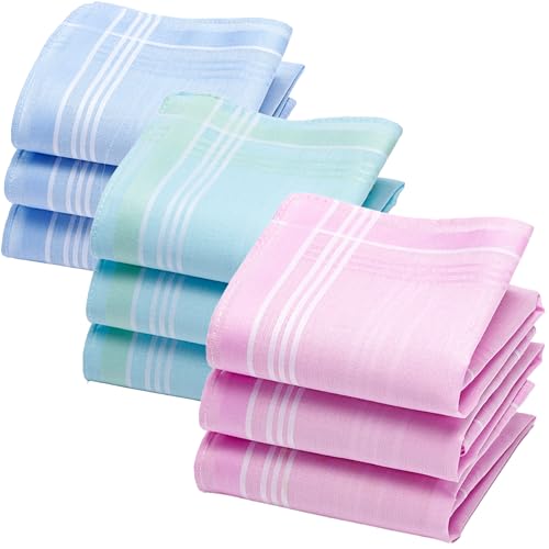 merrysquare Diskrete Einfarbige Damen-Taschentücher - Kleine Größe 28cm x 28cm - 100% Baumwolle - Modell Suzon (9) von merrysquare