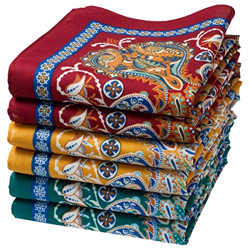merrysquare - Feine Taschentücher mit Orientalischen Motiven - Modell SAMARKAND -Durchschnittliche Größe 35cm x 35cm - 6 Stück - 100% Baumwolle merrysquare - Feine Taschentücher mit Orientalischen Motiven - Modell SAMARKAND -Durchschnittliche Größe 35cm x 35cm - 6 Stück - 100% Baumwolle von merrysquare