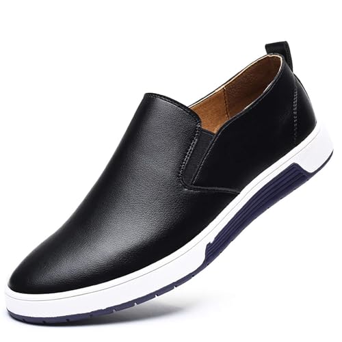 Lässige Herren-Loafers, Businessschuhe, modische Sneaker, 987Black, 43 EU von mes amis
