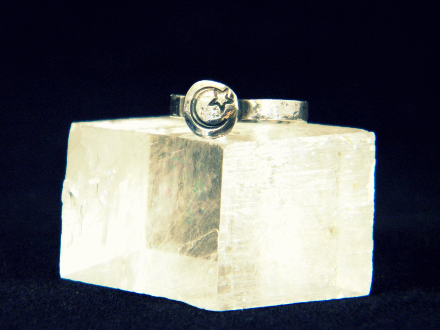 Sterling Silber Mond Und Sterne Ring Sterling Silber Mond Und Sterne Ring von messingknapper