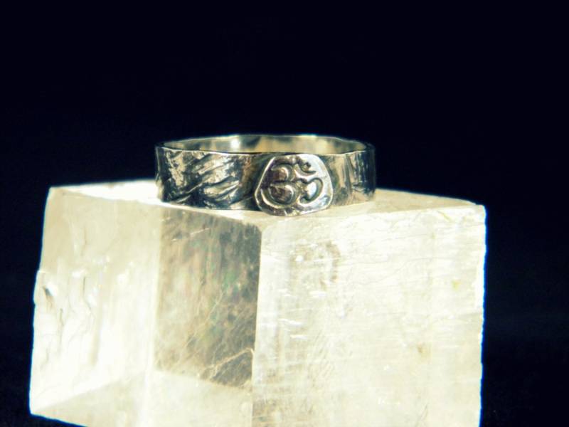 sterling 925Er Silber Ring Om von messingknapper