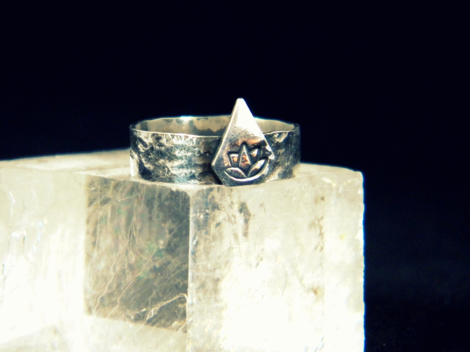 sterling Silber Lotus Ring sterling Silber Lotus Ring von messingknapper