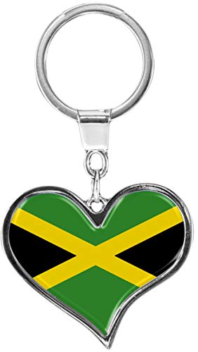 metALUm | Schlüsselanhänger Herz Metall Flagge Jamaika 6611097 von metALUm