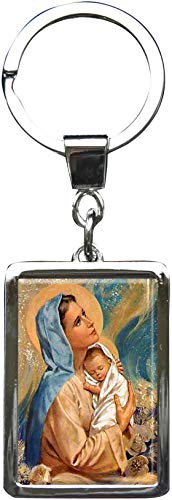 metALUm Schlüsselanhänger Mutter Gottes mit Jesuskind metALUm Schlüsselanhänger Mutter Gottes mit Jesuskind von metALUm
