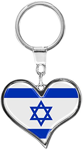 metALUm Schlüsselanhänger aus Metall/Flagge Israel /6611045J von metALUm