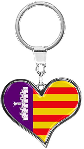 metALUm Schlüsselanhänger aus Metall/Flagge Mallorca /6611042J von metALUm