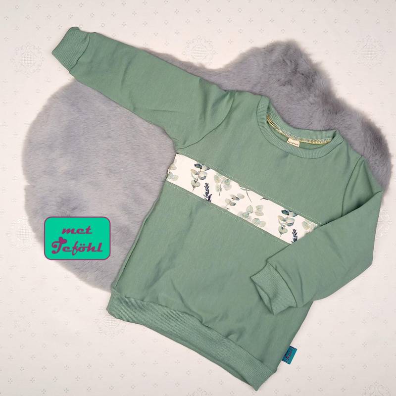 Sweater Gr. 92 Eukalyptus Mint von metJefoehl