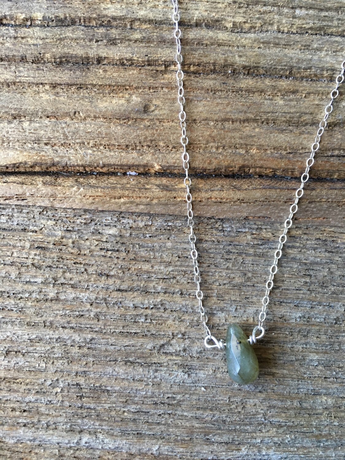 Labradorit Zarten Halskette - Zierlich Zarte Sterling Silber Labradorit-Layering Kette von metalandivy