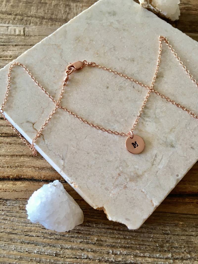 Rosegold Filled Kette - Roségold Schmuck Plättchen Halskette von metalandivy