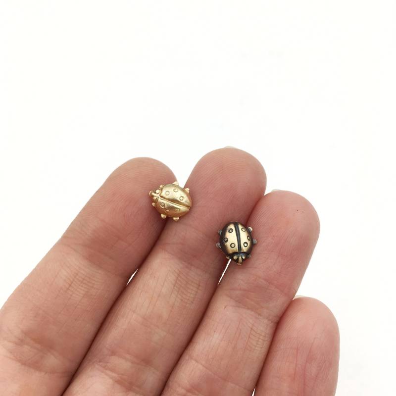 Marienkäfer Anstecker, Insekt Pin, Käfer Schmuck, Käfer, Brosche, Charm, Brosche von metalclothandwood