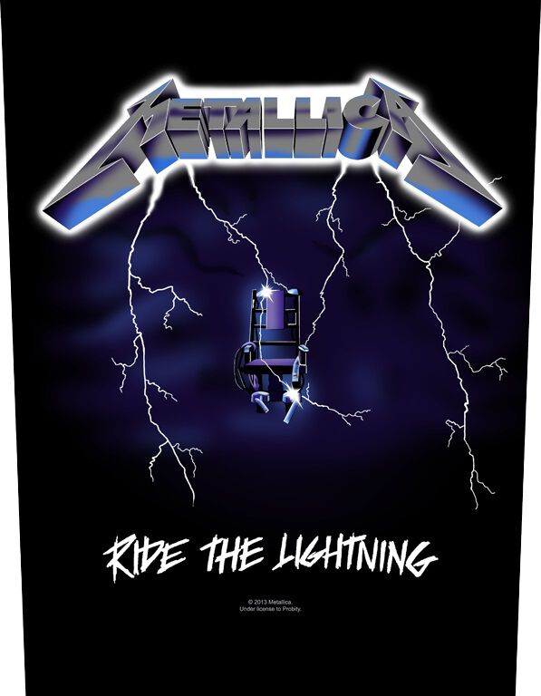 Metallica Backpatch - Ride The Lighting - schwarz  - Lizenziertes Merchandise! von metallica