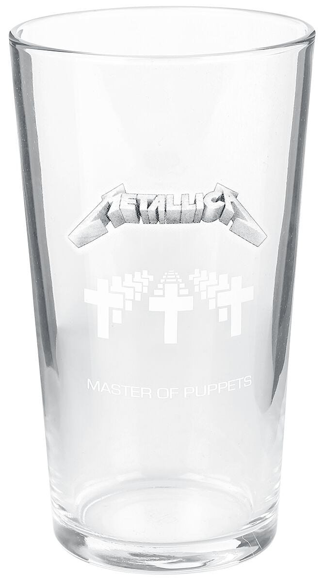 Metallica Bierglas - Master Of Puppets - klar  - Lizenziertes Merchandise! von metallica