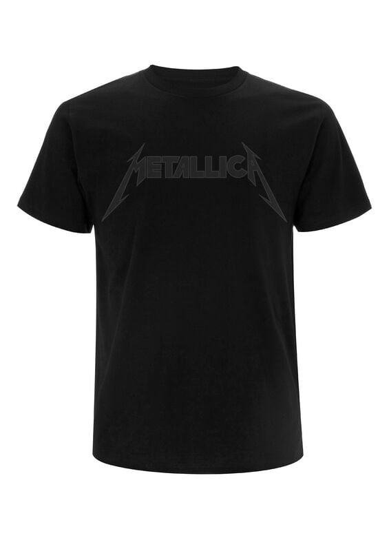 Metallica Black On Black Classic Logo T-Shirt schwarz in M von metallica