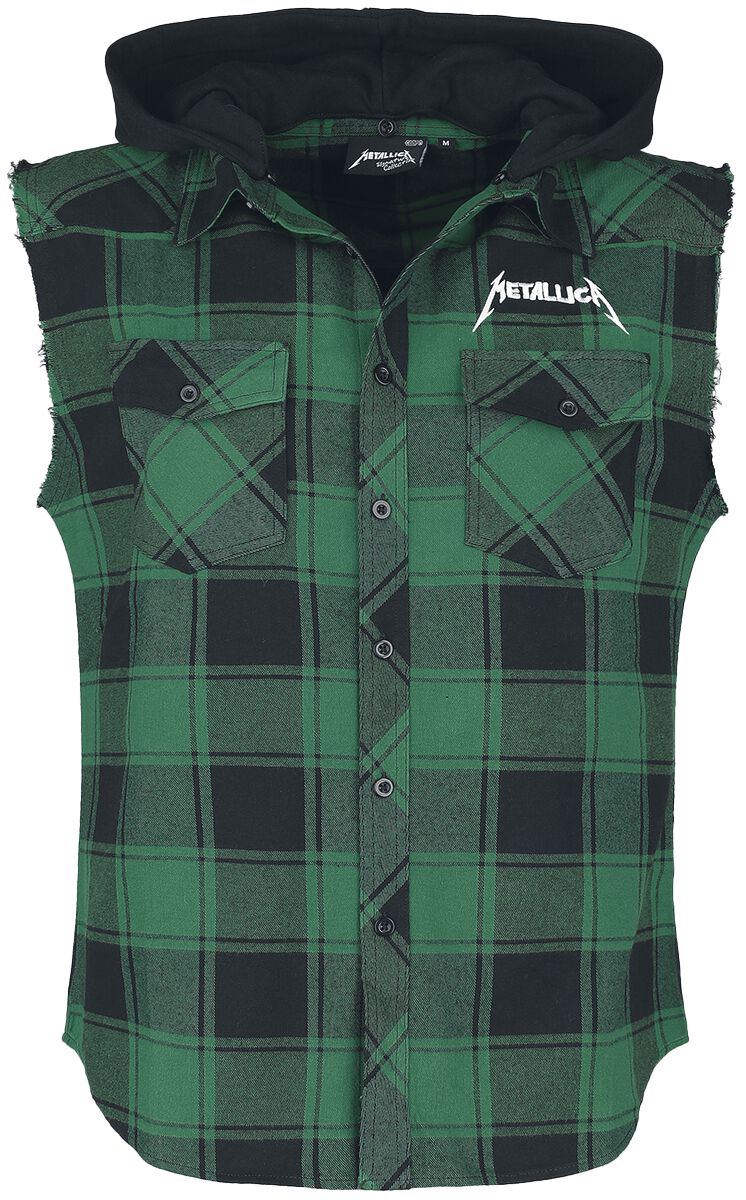 Metallica EMP Signature Collection Flanellhemd grün schwarz in 3XL von metallica