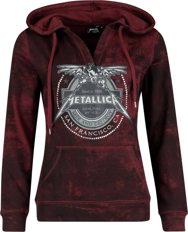 Metallica EMP Signature Collection Kapuzenpullover rot schwarz in L von metallica