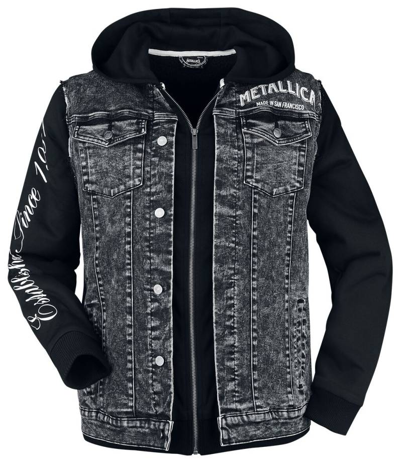 Metallica EMP Signature Collection - Fleecefutter Übergangsjacke grau schwarz in L von metallica