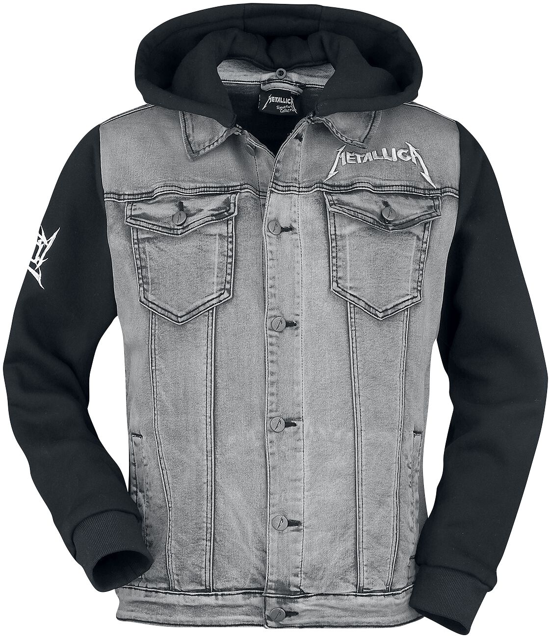 Metallica Jeansjacke - EMP Signature Collection - S bis 3XL - für Männer - Größe 3XL - hellgrau/schwarz  - EMP exklusives Merchandise! von metallica