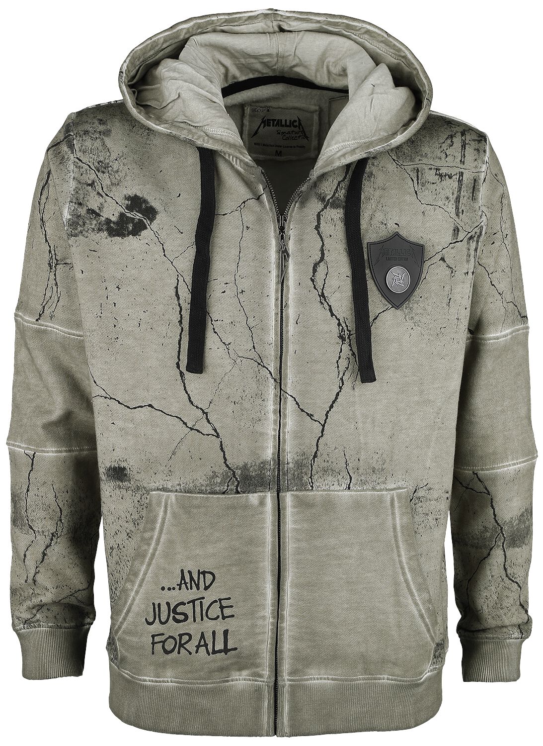 Metallica Kapuzenjacke - EMP Signature Collection - S bis 5XL - für Männer - Größe 3XL - oliv  - EMP exklusives Merchandise! von metallica