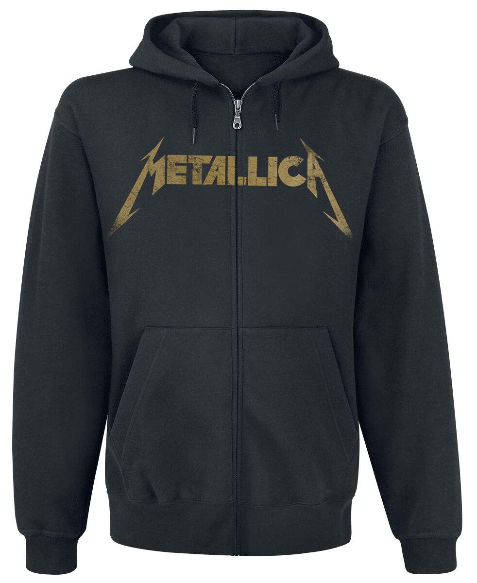 Metallica Kapuzenjacke - Hetfield Iron Cross Guitar - S bis 3XL - für Männer - Größe L - schwarz  - Lizenziertes Merchandise! von metallica