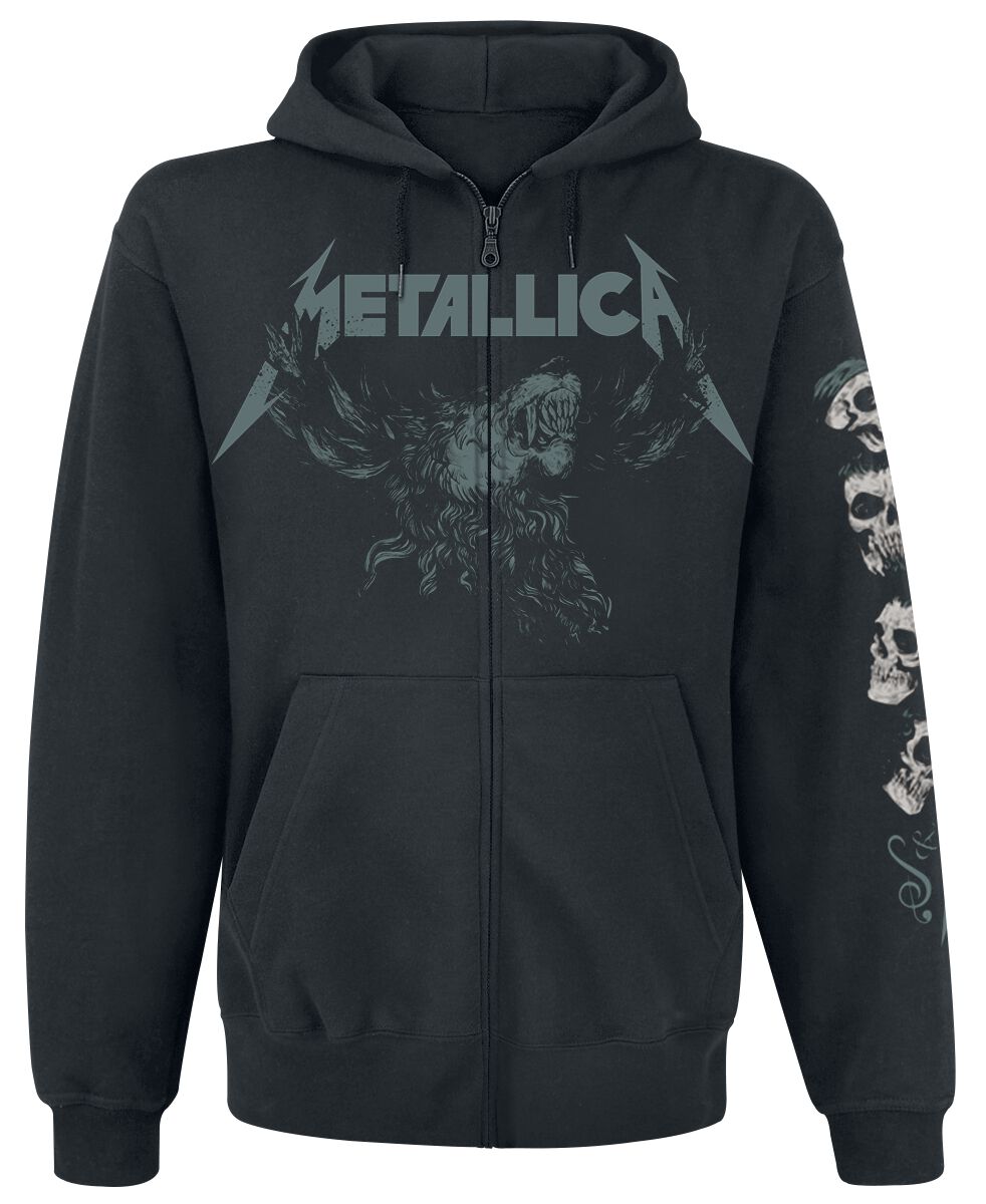 Metallica Kapuzenjacke - S&M2 - Skull - S bis 5XL - für Männer - Größe L - schwarz  - Lizenziertes Merchandise! von metallica