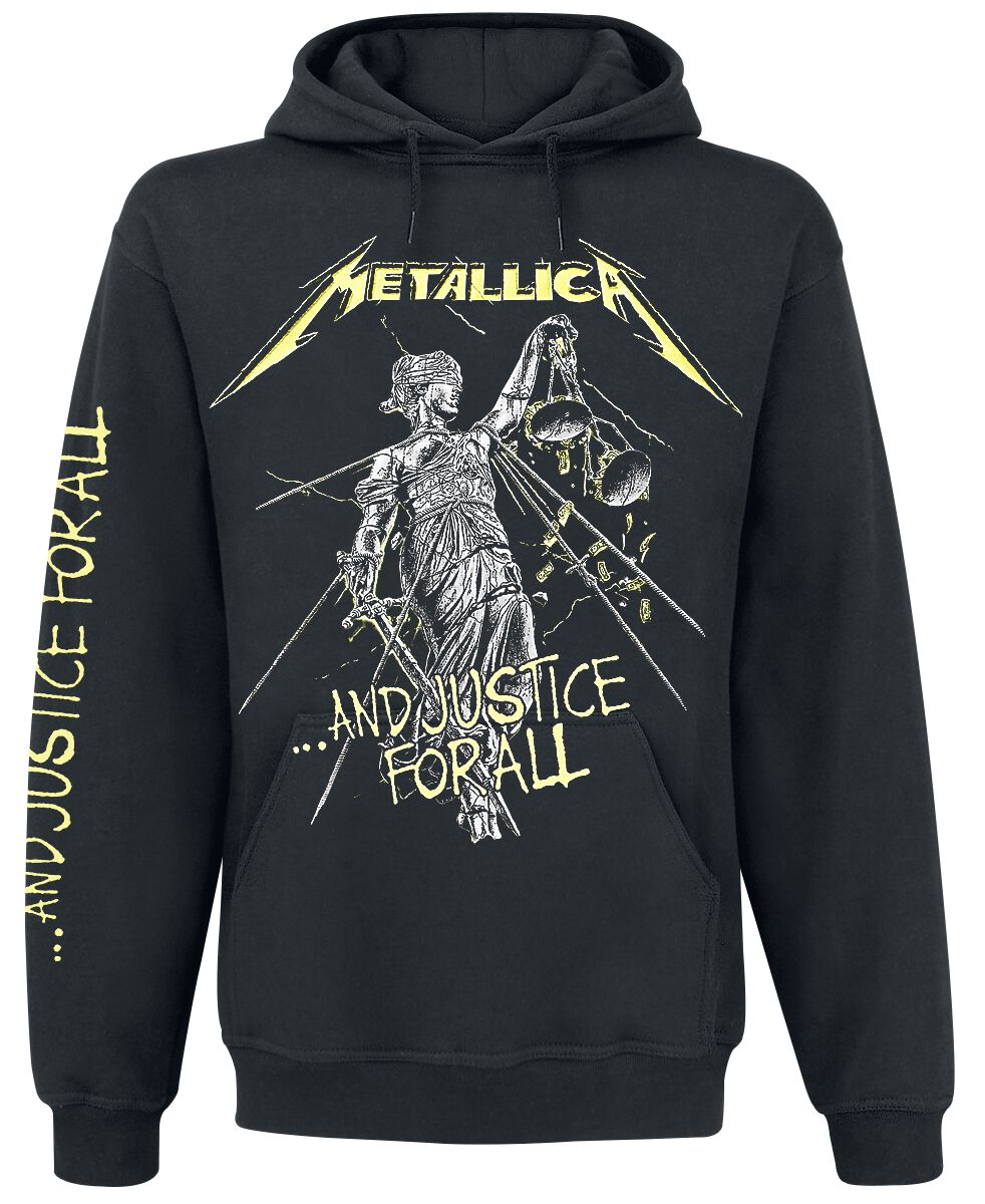 Metallica Kapuzenpullover - ...And Justice For All - S bis 5XL - für Männer - Größe 4XL - schwarz  - Lizenziertes Merchandise! von metallica