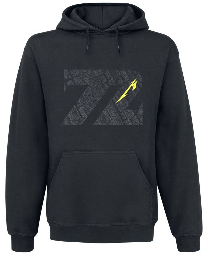 Metallica Kapuzenpullover - Charred 72 (M72) - S bis 3XL - für Männer - Größe M - schwarz  - Lizenziertes Merchandise! von metallica