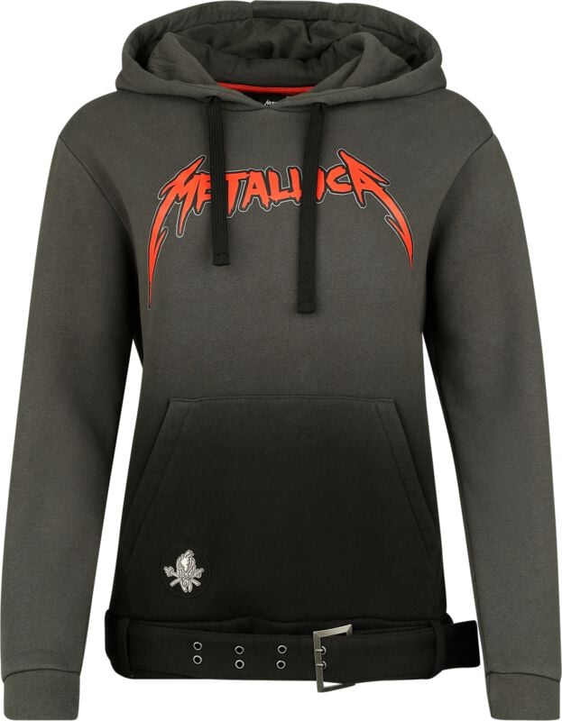 Metallica Kapuzenpullover - EMP Signature Collection - S bis 3XL - für Damen - Größe XL - grau/schwarz  - EMP exklusives Merchandise! von metallica