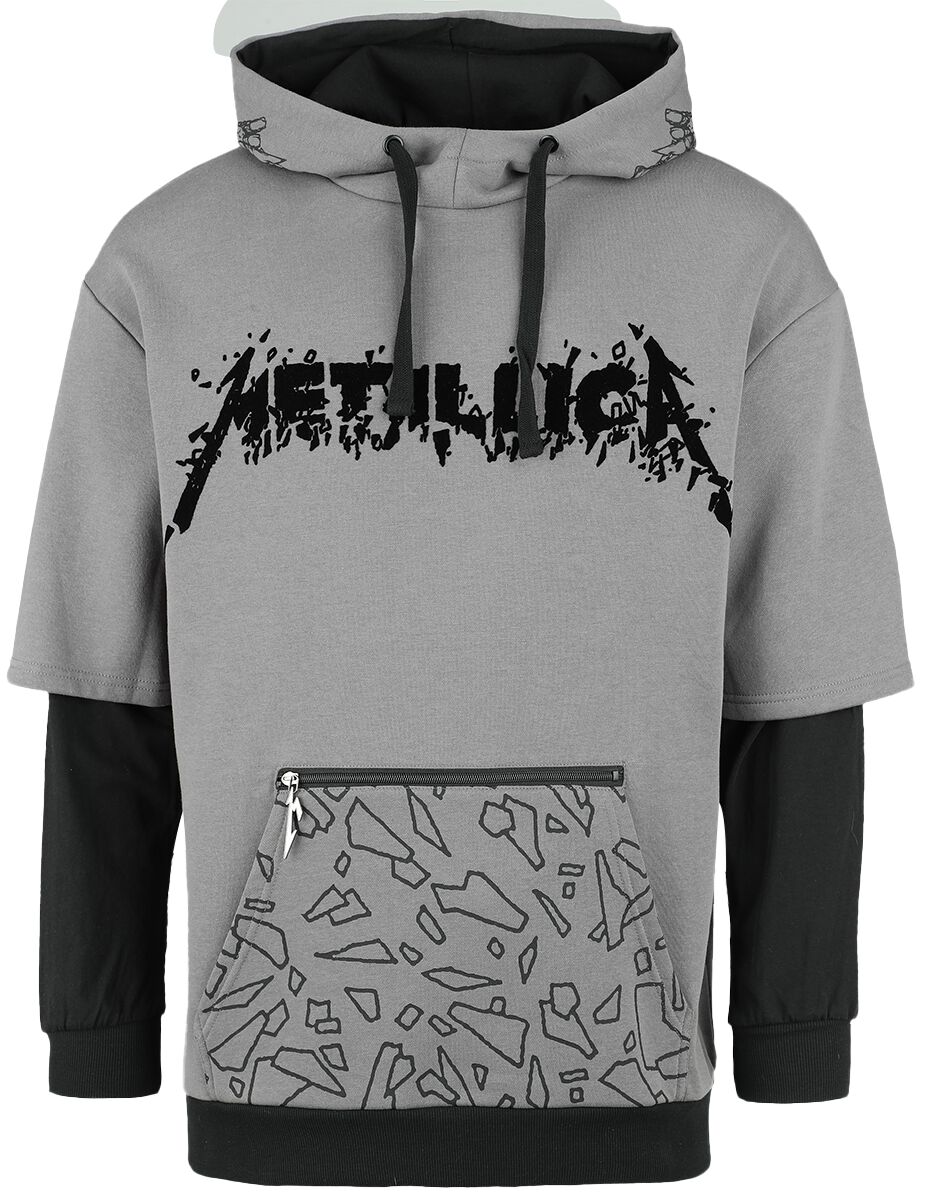 Metallica Kapuzenpullover - EMP Signature Collection - S bis 3XL - für Männer - Größe S - grau/schwarz  - EMP exklusives Merchandise! von metallica