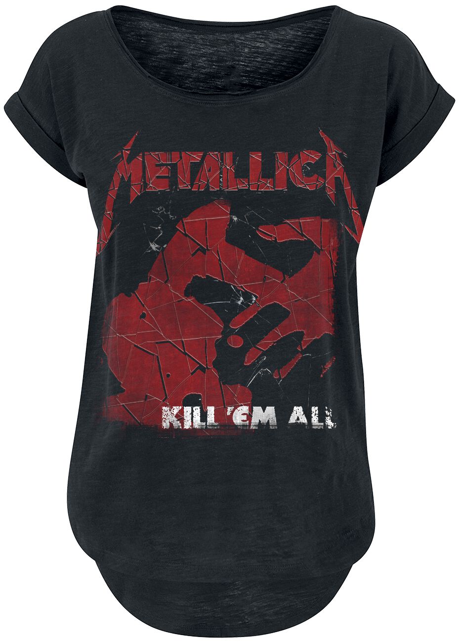 Metallica Kill 'Em All Shattered T-Shirt schwarz in L von metallica