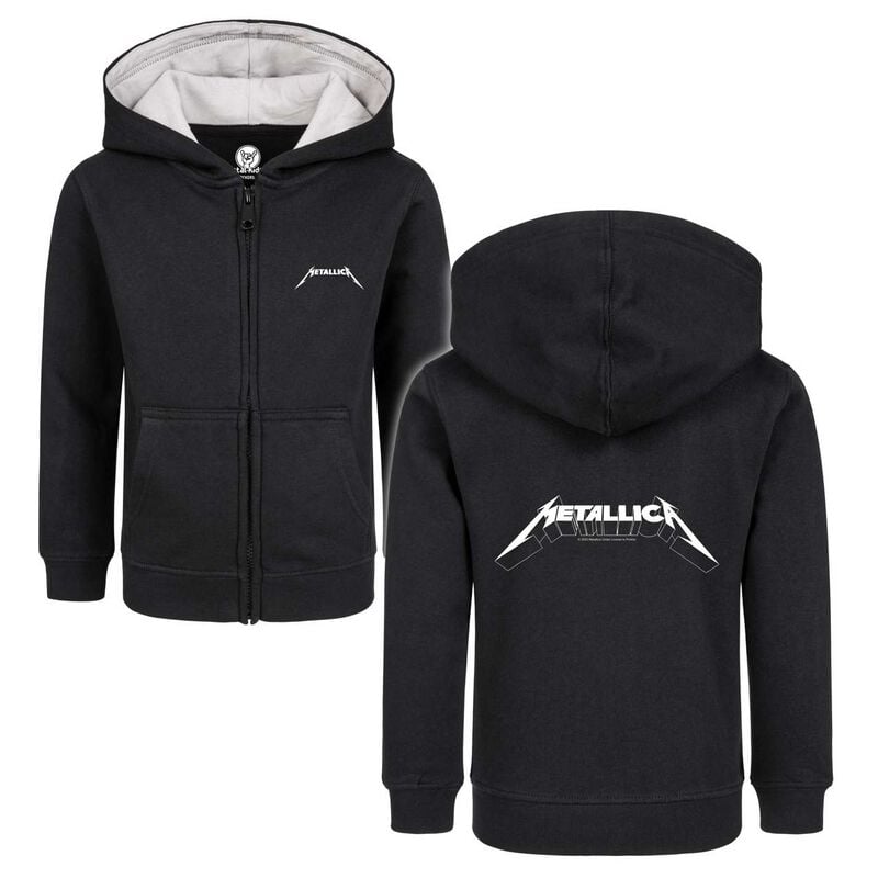 Metallica Kinder-Kapuzenjacke für Kinder - Metal-Kids - Logo - für Mädchen & Jungen - schwarz  - Lizenziertes Merchandise! von metallica
