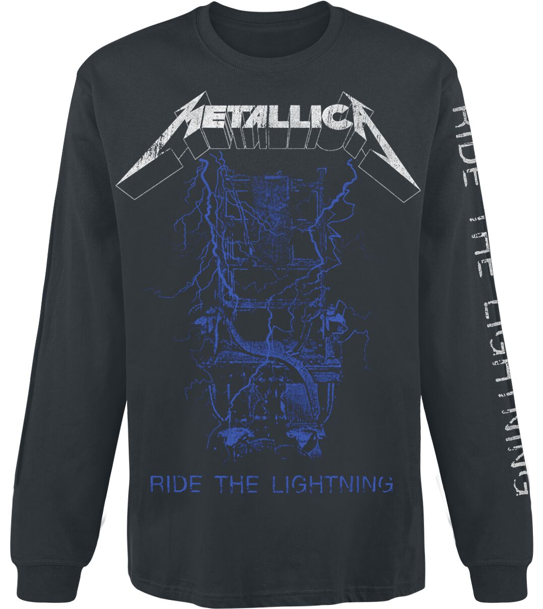 Metallica Langarmshirt - Fade - S bis XXL - für Männer - Größe M - schwarz  - Lizenziertes Merchandise! von metallica