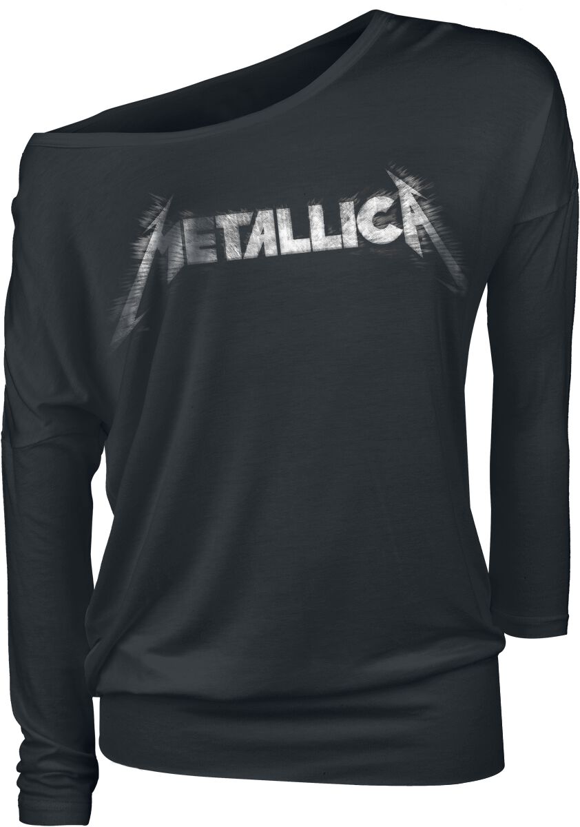 Metallica Langarmshirt - Spiked Logo - M bis XL - für Damen - Größe M - schwarz  - EMP exklusives Merchandise! von metallica